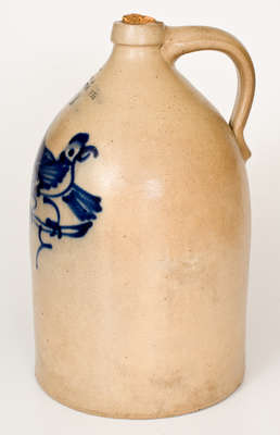 Fine Three-Gallon J. NORTON & CO. / BENNINGTON, VT Stoneware Double Bird Jug