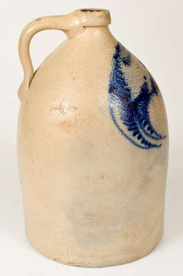 Very Rare J. NORTON & CO / BENNINGTON VT Stoneware Jug w/ Banner Decoration