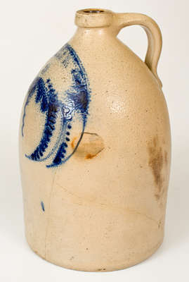 Very Rare J. NORTON & CO / BENNINGTON VT Stoneware Jug w/ Banner Decoration