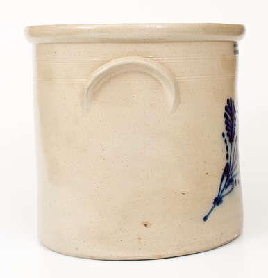 Five-Gallon E & L P NORTON / BENNINGTON VT Stoneware Floral Crock