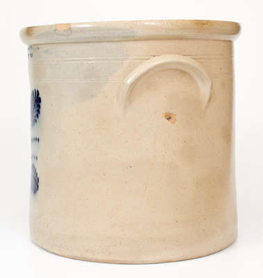 Five-Gallon E & L P NORTON / BENNINGTON VT Stoneware Floral Crock