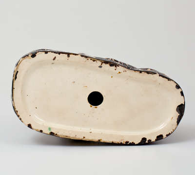 Scarce Flint Enamel Figure of a Cow, attributed to Lyman, Fenton & Co., Bennington, VT