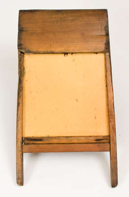 Yellowware Washboard, American, late 19th or early 20th century