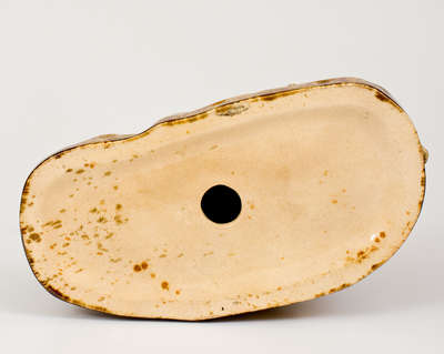 Scarce Flint Enamel Figure of a Deer: Lyman, Fenton & Co. / FENTON'S ENAMEL PATENTED 1849 / Bennington, VT