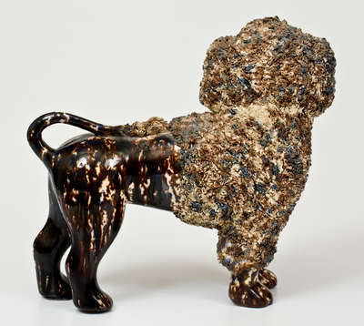 Flint Enamel Figure of a Spaniel, attributed to Lyman, Fenton & Co., Bennington, VT, circa 1849-1858