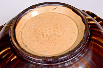 Flint Enamel Pitcher and Bowl Set: Lyman Fenton & Co. / 1849. / BENNINGTON, VT