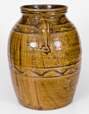 Fine Sand Mountain Stoneware Jar, attrib. Archibald McPherson, Belcher s Gap, DeKalb Co, Alabama