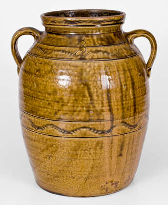 Fine Sand Mountain Stoneware Jar, attrib. Archibald McPherson, Belcher s Gap, DeKalb Co, Alabama