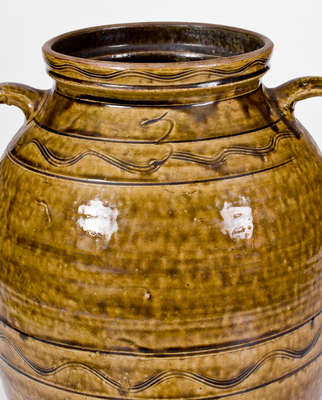 Fine Sand Mountain Stoneware Jar, attrib. Archibald McPherson, Belcher s Gap, DeKalb Co, Alabama