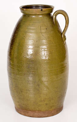 Two-Gallon Glazed Alabama Stoneware Churn