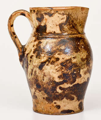 Redware Cream Pitcher Stamped "Backer," Anthony Bacher, Winchester, VA, c1880