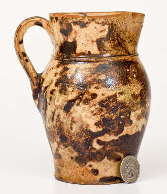 Redware Cream Pitcher Stamped "Backer," Anthony Bacher, Winchester, VA, c1880