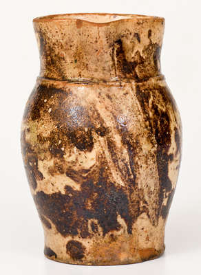 Redware Cream Pitcher Stamped "Backer," Anthony Bacher, Winchester, VA, c1880