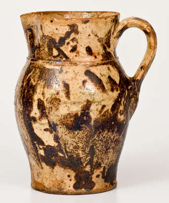 Redware Cream Pitcher Stamped "Backer," Anthony Bacher, Winchester, VA, c1880
