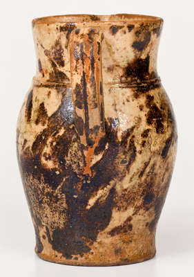 Redware Cream Pitcher Stamped "Backer," Anthony Bacher, Winchester, VA, c1880