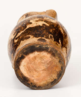 Redware Cream Pitcher Stamped "Backer," Anthony Bacher, Winchester, VA, c1880