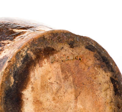 Redware Cream Pitcher Stamped "Backer," Anthony Bacher, Winchester, VA, c1880