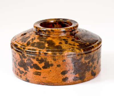 Pennsylvania Redware Master Ink, possibly Chester County, 19th century