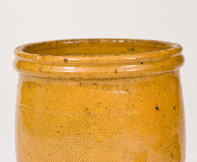 Glazed JOHN BELL (Waynesboro, PA) Redware Jar