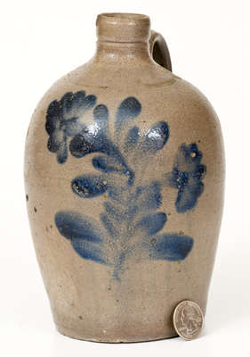 Very Rare Small-Sized Stoneware Jug attrib. Henry H. Remmey, Philadelphia, PA