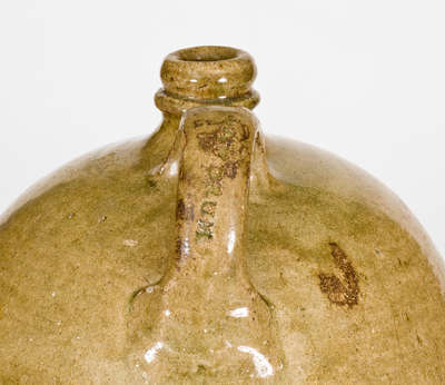 Exceedingly Rare Stoneware Jug w/ "LANDRUM" Handle Stamp, Benjamin Franklin Landrum, Edgefield District, SC