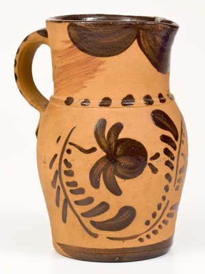 Tanware Pitcher, New Geneva or Greensboro, Pennsylvania origin, circa 1885