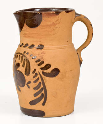 Tanware Pitcher, New Geneva or Greensboro, Pennsylvania origin, circa 1885