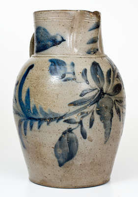 Exceptional Early-Period Shenandoah Valley Stoneware Pitcher w/ Profuse Decoration, attrib. Philip Byers, Strasburg