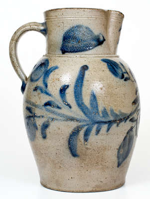 Exceptional Early-Period Shenandoah Valley Stoneware Pitcher w/ Profuse Decoration, attrib. Philip Byers, Strasburg