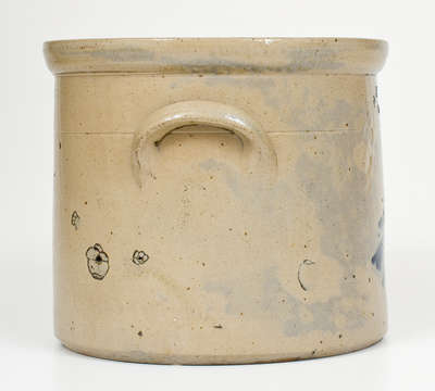 FULPER BROS. / FLEMINGTON, N.J. Stoneware Crock w/ Cobalt Bird Decoration