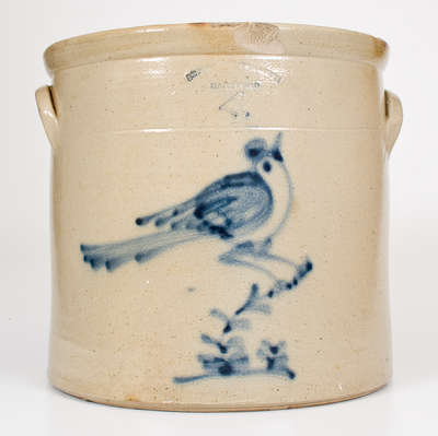 Four-Gallon SEYMOUR & BOSWORTH / HARTFORD Stoneware Bird Crock