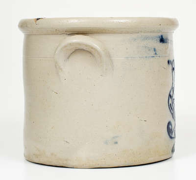 One-Gallon W. ROBERTS / BINGHAMTON, N.Y. Stoneware Bird Crock