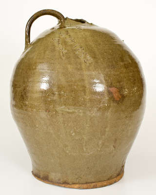 Rare and Important Double-Handled Stoneware Jug Inscribed 