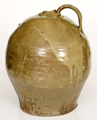 Rare and Important Double-Handled Stoneware Jug Inscribed 