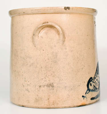 Rare NEW YORK STONEWARE CO. / FORT EDWARD N.Y. Stoneware Crock w/ Pecking Chicken