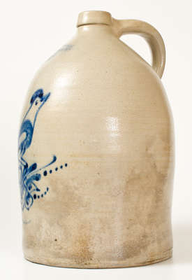 Four-Gallon E & L P NORTON / BENNINGTON VT Stoneware Bird Jug