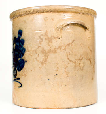 Five-Gallon N.A. WHITE & SON. / UTICA, N.Y. Stoneware Crock w/ Paddletail Bird