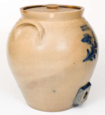 Scarce S. HART / FULTON, New York Five-Gallon Stoneware Water Cooler