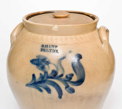 Scarce S. HART / FULTON, New York Five-Gallon Stoneware Water Cooler