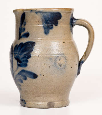 Rare attrib. Richard C. Remmey, Philadelphia, PA Pint-Sized Stoneware Pitcher