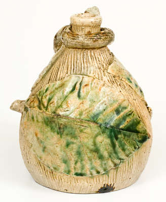 Rare and Fine Temperance / Snake Jug, Anna or Texarkana Pottery, c1885