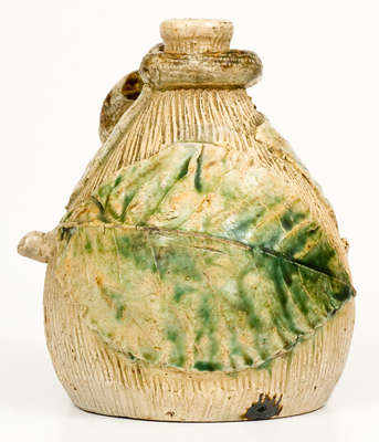 Rare and Fine Temperance / Snake Jug, Anna or Texarkana Pottery, c1885