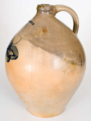 Rare Four-Gallon BENNINGTON Stoneware Butterfly Jug, Julius Norton, circa 1840