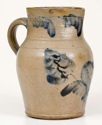 Small-Sized Philadelphia Stoneware Pitcher attrib. Remmey Family, circa 1865