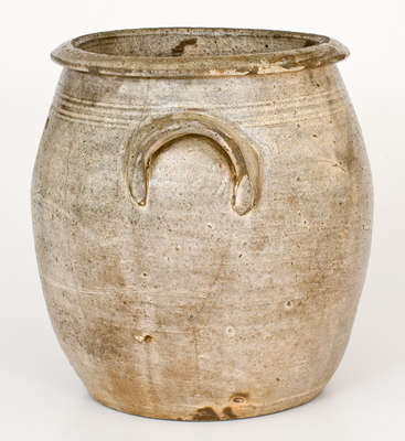 Two-Gallon Salt-Glazed Stoneware Jar, Southwest VA or NC origin, mid 19th century