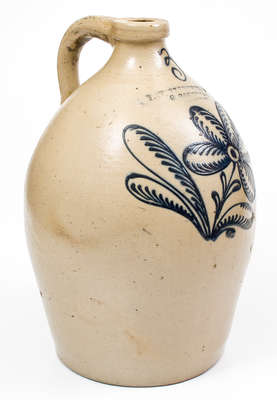 Three-Gallon F. STETZENMEYER & / G. GOETZMAN / ROCHESTER, N.Y. Stoneware Jug