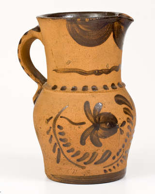 Tanware Pitcher, New Geneva or Greensboro, PA origin, circa 1885