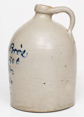 Buffalo, NY Stoneware Advertising Jug by C.W. BRAUN / BUFFALO, N.Y.