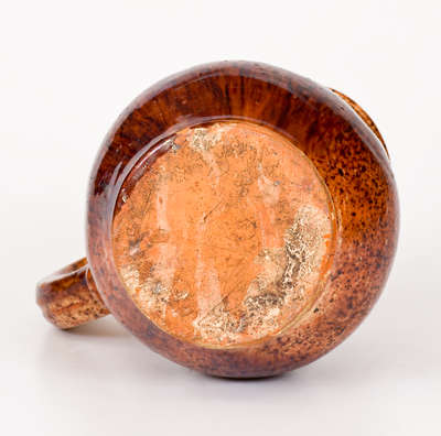 Very Rare att. Adam Kern, Winchester, VA or Thurmont, MD (Shenandoah Valley) Redware Pitcher