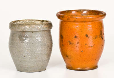 Two Pottery Miniatures, Shenandoah Valley of Virginia, mid 19th century